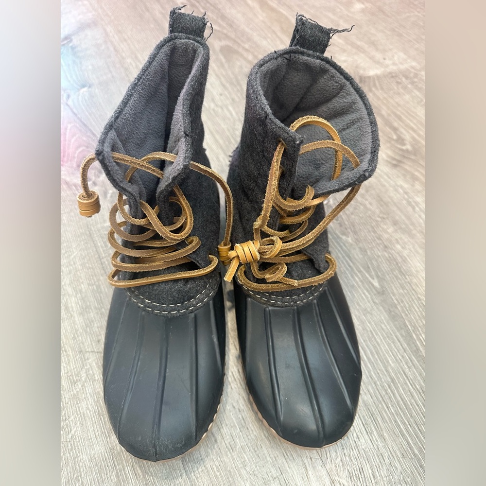 Steve Madden black Dunklin boots size 8